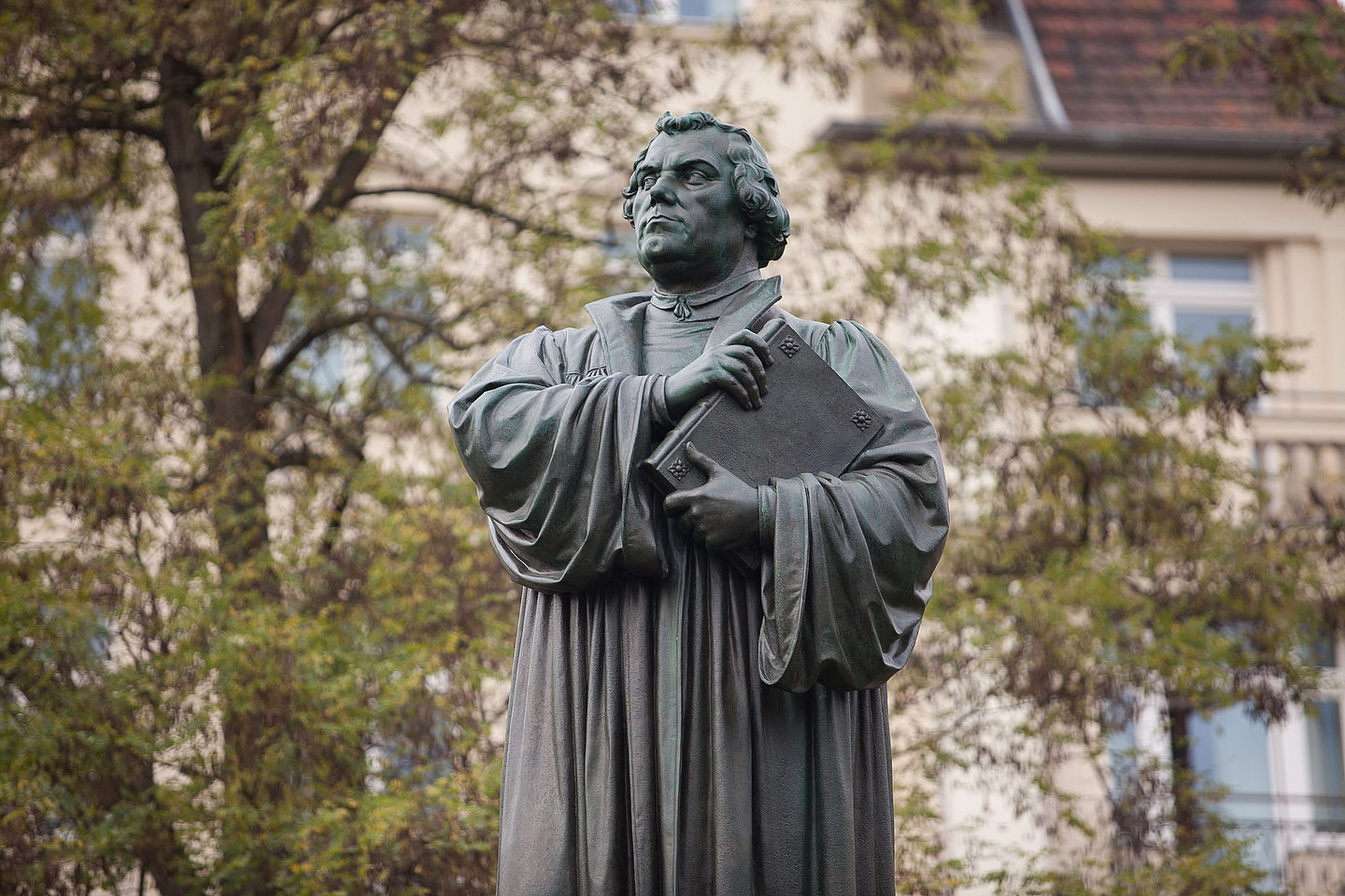 Lutherdenkmal Eisenach Statue Luthers auf dem Karlsplatz in Eisenach.