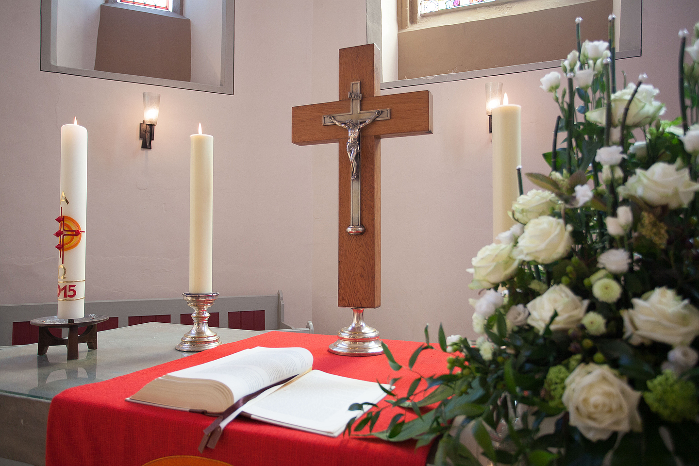 Frühjahrssynode 2015 Morschen - Donnerstag Altar der Klosterkirche des Klosters Haydau in Morschen bei Melsungen.
