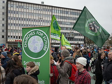 Unser Archivfoto zeigt eine Klima-Demo in Kassel.