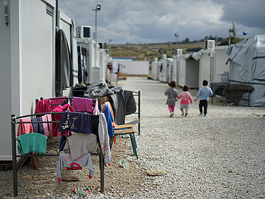 Unser Foto zeigt ein Flüchtlingscamp in Griechenland Unser Foto zeigt ein Flüchtlingscamp in Griechenland