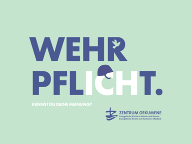 Das Motiv zum Angebot, das auch auf den Postkarten und Medienauftritten zu sehen ist, zeigt den Schriftzug Wehrpflicht. Kennst du deine Meinung? Das Motiv zum Angebot, das auch auf den Postkarten und Medienauftritten zu sehen ist, zeigt den Schriftzug Wehrpflicht. Kennst du deine Meinung?