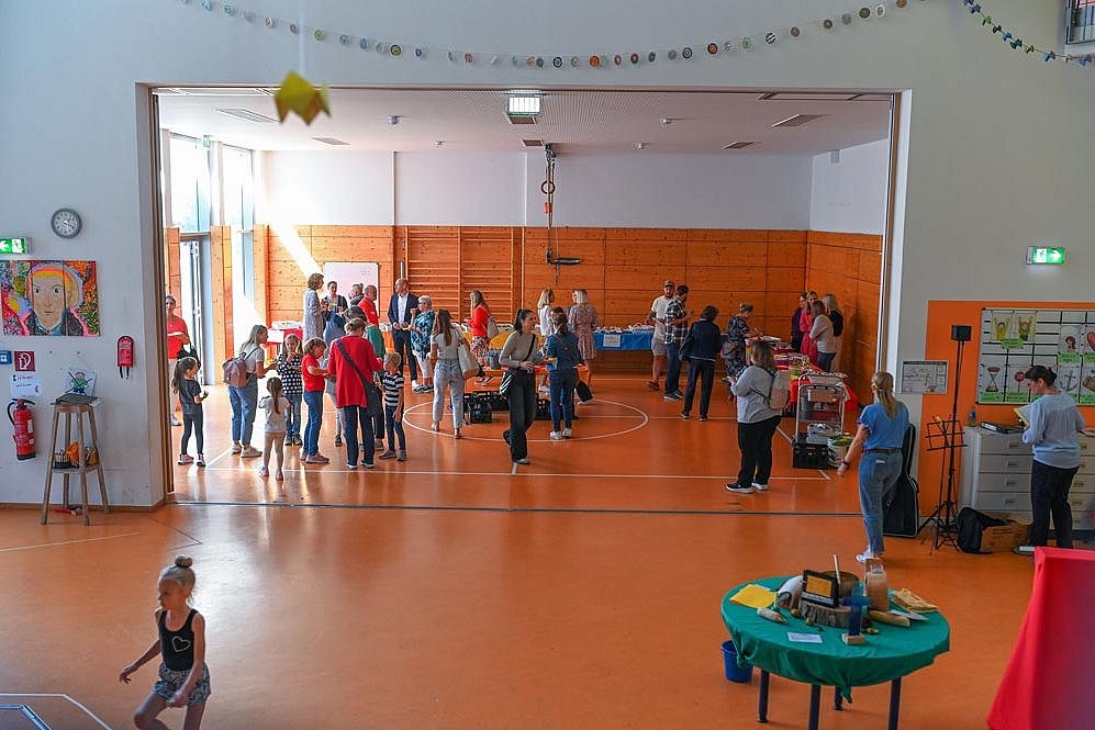 Blick in die neuen Räumlichkeiten der Katharina-von-Bora-Schule in Bruchköbel-Oberissigheim.