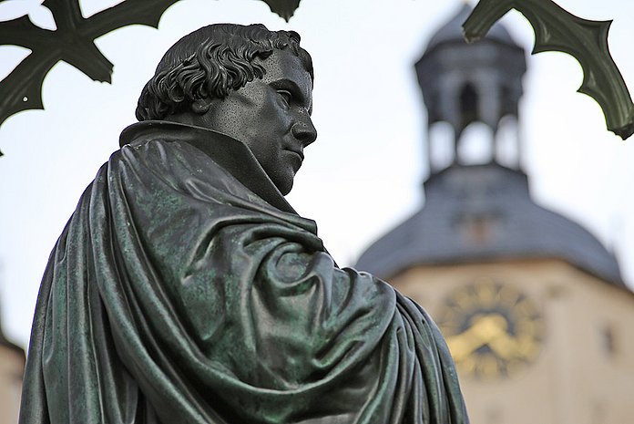 Das Lutherdenkmal in der Lutherstadt Wittenberg. (Foto: medio.tv/Dellit)