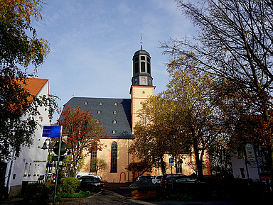 Zeigt sich wieder von ihrer besten Seite: Die Marienkirche am Goldschmiedehaus in der Hanauer Altstadt Zeigt sich wieder von ihrer besten Seite: Die Marienkirche am Goldschmiedehaus in der Hanauer Altstadt