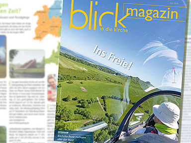 Das Titelblatt der Sommerausgabe des blick in die kirche-Magazins Das Titelblatt der Sommerausgabe des blick in die kirche-Magazins