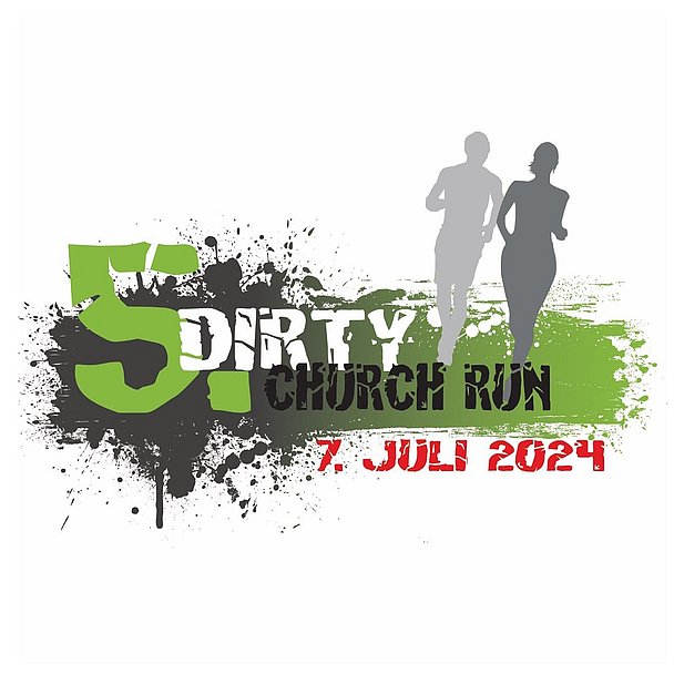 Logo des 5. Dirty Church Run am 7. Juli 2024