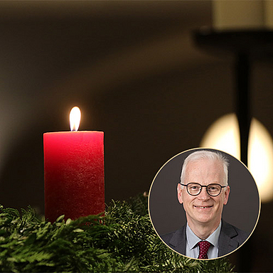 Adventskranz in der Martinskirche Kassel