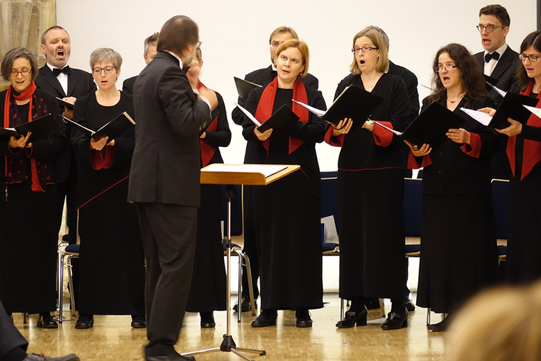 Der Augustiner-Vocalkreis aus Erfurt umrahmte den Adventsempfang musikalisch. (Foto: EKM)