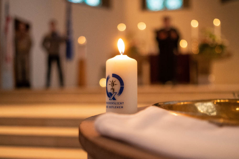 Friedenslicht zu Bethlehem - Christuskirche Fulda 2018