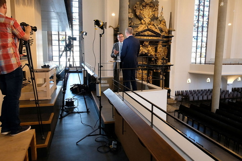 Sommerinterview 2019 mit Bischof Martin Hein in der Kasseler Martinskirche. (Foto: medio.tv/Schauderna)