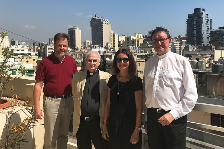 In Beirut mit Dr. Habib Badr von der National Evangelical Church Beirut. (Foto: privat)