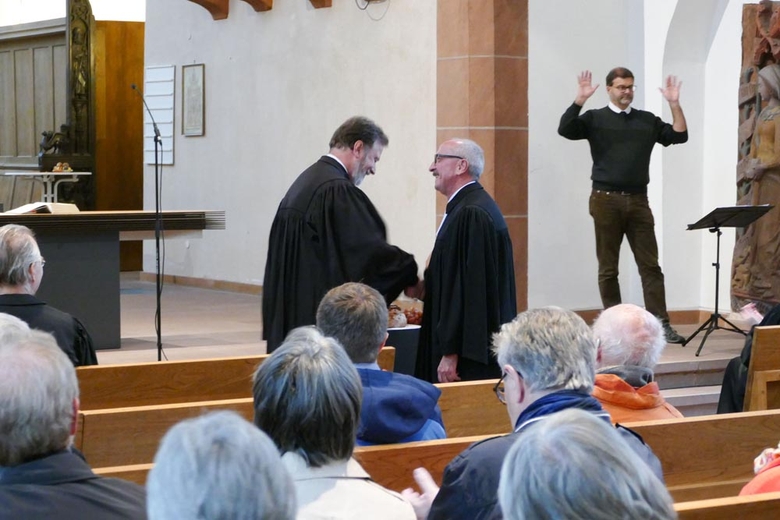 Abschlussgottesdienst im Jubiläumsprogramm der evangelischen Kirche zum 425jährigen Jubiläum der Hanauer Neustadt am 2. Oktober 2022 in der Hanauer Marienkirche. (Foto: Sascha Leonhardi)