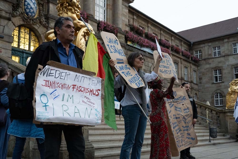 Kundgebung Solidarität mit Israel Rathaus Kassel 2023
