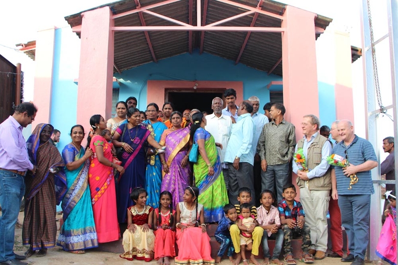 Gemeindebesuche auf Dörfern (Nazarethkirche) - Partnerbesuch bei der Church of South India - Karnataka Northern Diocese vom 14. bis 23.1.2020 in Indien (Foto: medio.tv/Müller)