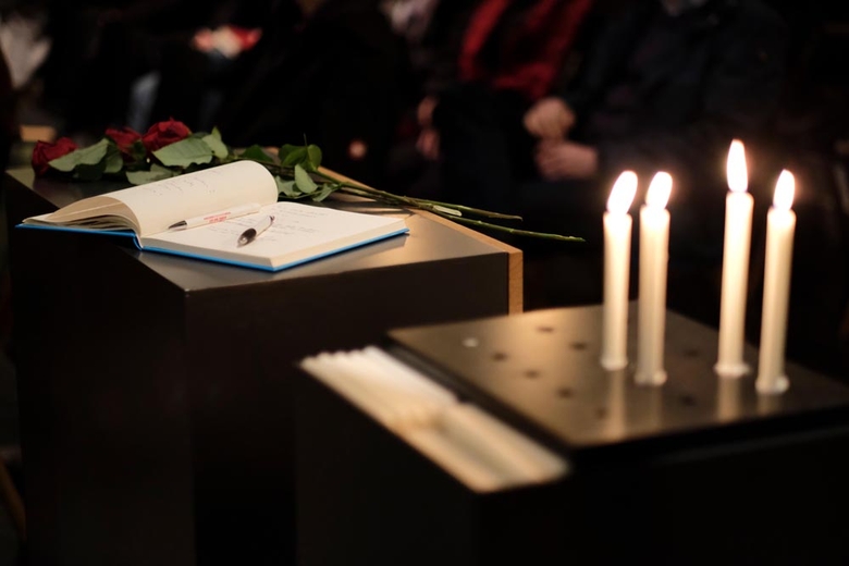 Friedensgebet Marienkirche nach Anschlag in Hanau